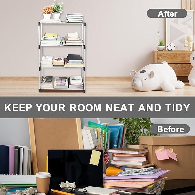 4 Layers Metal Shoes/Books Rack