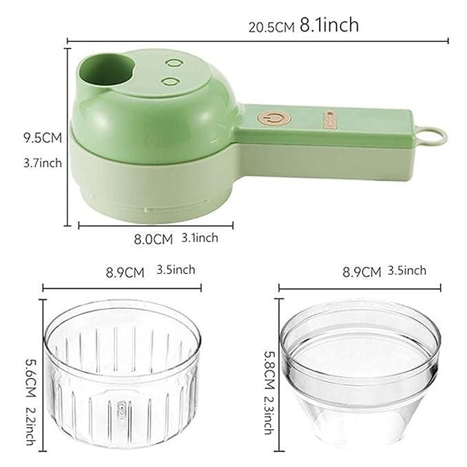 4 in 1 Portable Electric Vegetable Cutter Set jfeir9re90er9ore 327