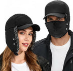 Unisex 3 In 1 Winter Warm Face Mask With Cap
