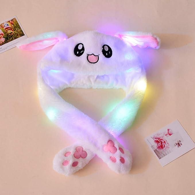 Cute Rabbit Plush Bunny Cap - The Ears Pop Hat Funny Bunny  jjsc
