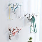Deer Horns Antler Shaped Storage Hook Wall