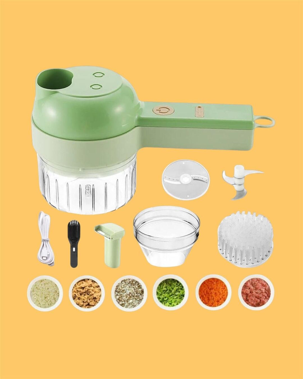 4 in 1 Portable Electric Vegetable Cutter Set jfeir9re90er9ore 327